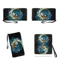 thumbnail image 4 of ZUXONGSY Floral Panda Moon Star Print PU Wallet and Tote Bag Set of 2 for Women Portable Top Handles Shoulder Bag Top Handle Tote Bag with Cash Wallet for Shopping Excursions Outings, 4 of 5