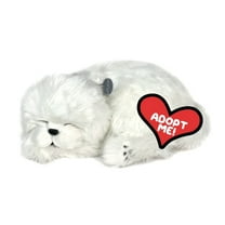 Perfect Petzzz Original Petzzz Maltese, Realistic, Life-Like Stuffed Interactive Plush Toy, Electronic Pets, Companion Pet Dog with 100% Handcrafted Synthetic Fur