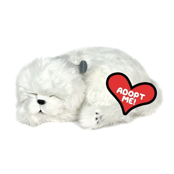Perfect Petzzz Original Petzzz Maltese, Realistic, Life-Like Stuffed Interactive Plush Toy, Electronic Pets, Companion Pet Dog with 100% Handcrafted Synthetic Fur