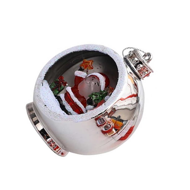 Yuarrent Navidad Santa Claus Muñeco de nieve Colgantes LED Adornos colgantes para decoraciones navideñas Kits de decoración para fiestas Numero 3 Yuarrent HA042652-03