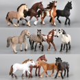 thumbnail image 2 of Modelos de caballos animales realistas figuras de acción y juguete emulación sólida appaloosa harvard hannover clydesdale quarter arabian horse, 2 of 5