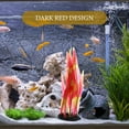 thumbnail image 4 of HEALEEP Aquarium Décor Plastic Plants Dark Red for Home Decor 1Pack, 4 of 8