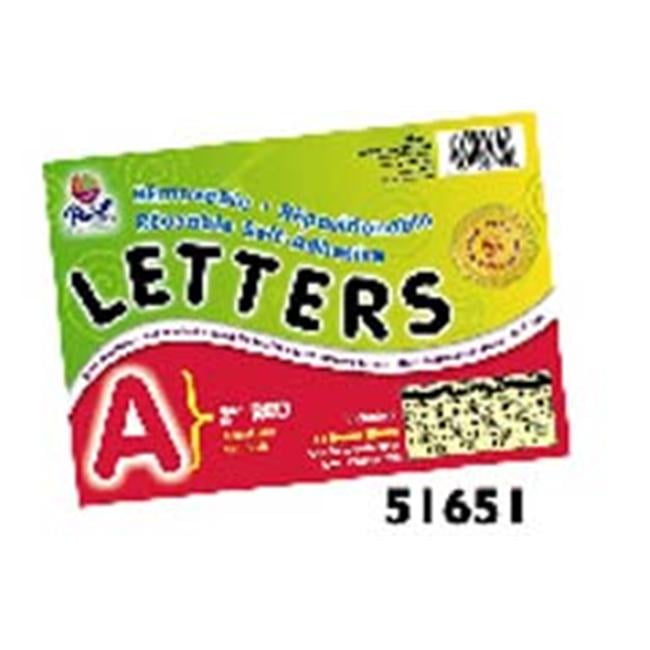 Pacon Self-Adhesive Reusable Letters, 2 Inches, Red, 159 Pieces