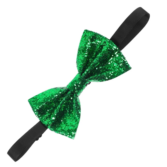 ELAYARD Green Glitter Bow Tie for Parties, Weddings, and Special Occasions - Stylish and Festive Accessory