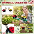 thumbnail image 2 of Vibrant Metal Ladybug Garden Statues 2-Piece Decorative Beetle Insect Sculptures Set for Outdoor Patio Lawn Yard Backyard Porch Colorful Garden Accents, 2 of 6