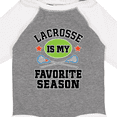thumbnail image 4 of Inktastic Lacrosse Is My Favorite Season Boys or Girls Long Sleeve Baby Bodysuit, 4 of 5