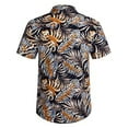thumbnail image 4 of Aunavey Men's Hawaiian Shirts Casual Button-Down Short Sleeve Printed Shorts Summer Beach Tropical Suits, 4 of 6