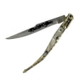 thumbnail image 2 of TheBoneEdge 8.5' Mini Pearly White and Gold Handle Thin Toothpick Folding Knife, 2 of 2