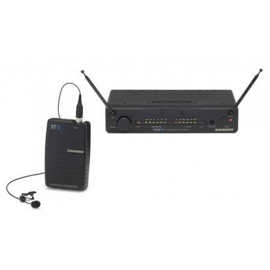 Stage 55 Wireless Lavalier Microphone System, Includes ST5 Beltpack Transmitter, SR55 Wireless Receiver, and LM10BM Lavalier Microphone (Channel 07: 195.6MHz) - image 2 of 2