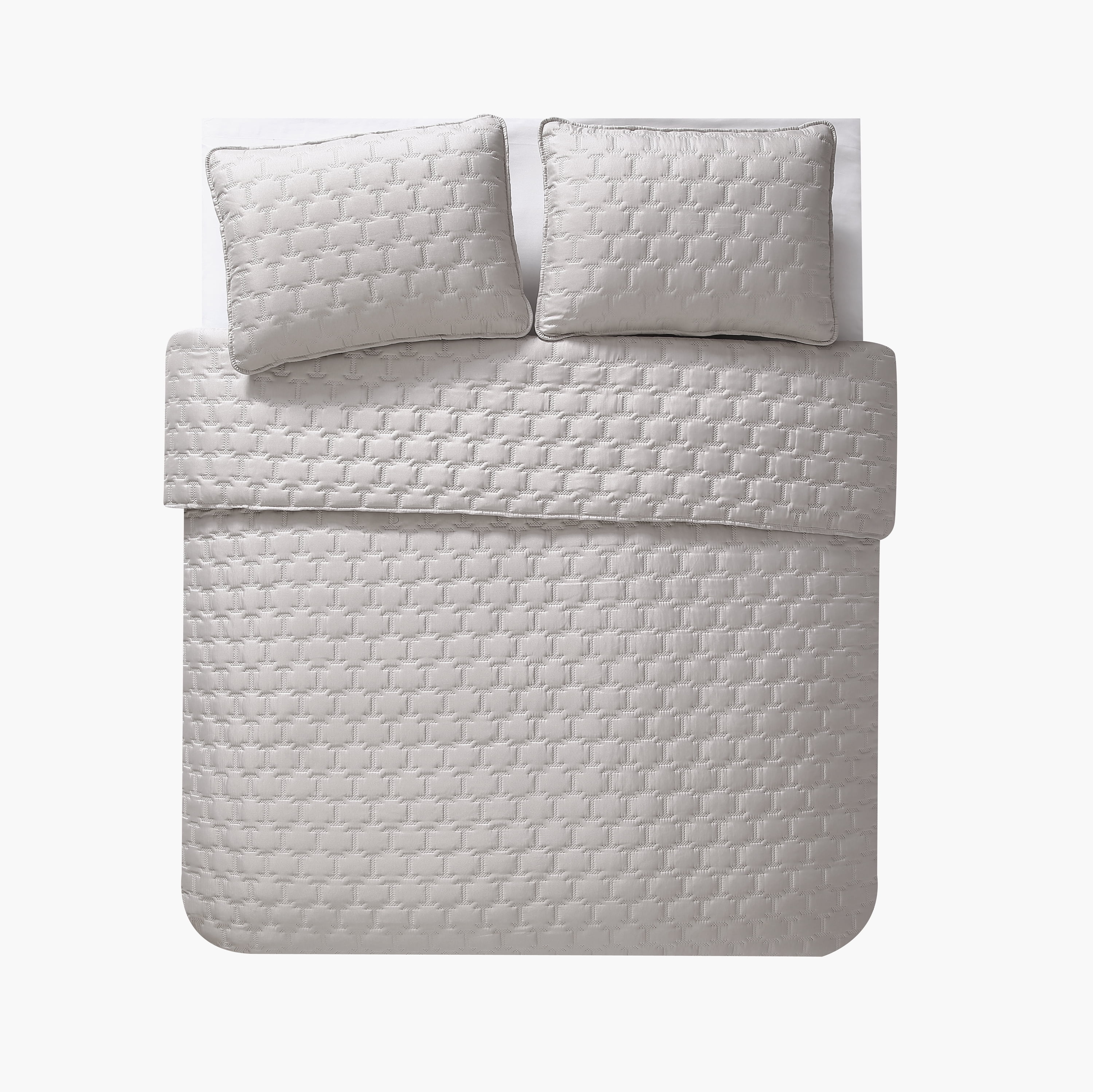 Full//Queen Burgundy VCNY Home Maxwell Quilt Set