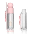 thumbnail image 2 of Tubos vacíos de brillo labial COSIDEA de 5 ml, color rosa con varilla, 16 unidades, 2 of 9