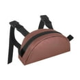 thumbnail image 3 of Bolsa para sillín de caballo, paquete de 2, tela Oxford, con bolsillo con cremallera y pomo ajustable Marrón, 3 of 9
