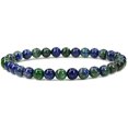 thumbnail image 2 of Bracelet Extensible Perles Rondes 6mm Lapis Chrysocolla Teint 7 Pouces, 2 of 2