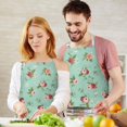 thumbnail image 3 of Pioneer Flower Floral Print Pattern Apron for Women and Men, Cotton Linen Waterproof with Pockets, Adjustable, 33x27 Inch for Kitchen, Gardening, BBQ, Salon, 3 of 6