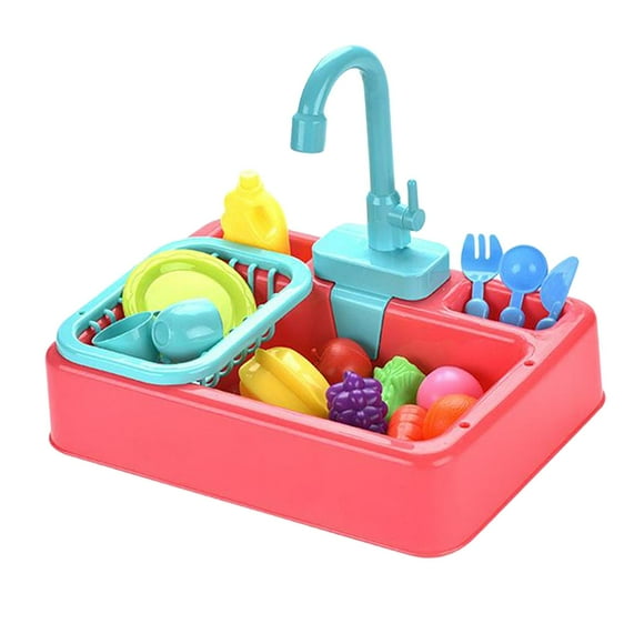 Fregadero de Juguete Yotijar Simulación Cocina Rosa