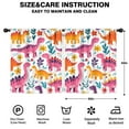thumbnail image 2 of Blackout Kids Curtains,Cute Dinosaur Pattern Childrens Insulated Curtains Set Of 2,Bedroom Essentials,Toddler Room Decor 52x63in(132x160cm), 2 of 4