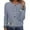 Light Gray, variant on Floral Heart Buttons Knitted Cardigan for Women Short Sleeve Round Neck Cropped Sweater Outerwear Lightweight Fall Top Blue