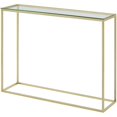 thumbnail image 1 of Lowell 42" Open Box Cadre Géométrique Canapé Table en Verre/or, 1 of 5