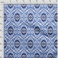 thumbnail image 4 of oneOone Viscose Jersey Blue Fabric Asian Ikat Diy Clothing Quilting Fabric Print Fabric By Yard 60 Inch Wide, 4 of 4
