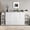 White, variant on Queen Size Murphy Bed with Storage Drawers & Shelves, Space-Saving Wall Bed for Guest Room, Small Bedroom, Home Office, White