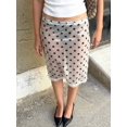 thumbnail image 3 of Women's Summer Sheer Bodycon Mini Skirt with Elastic Waist, 3 of 7