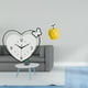 thumbnail image 2 of Reloj De Pared Con Forma De Corazón, Escultura De Fruta Acrílica, Decoración, Diseño Creativo, Movimiento Silencioso, Arte De Pared, Adorno De Porcelana, Mesa Coleccionable, Decoración, 2 of 8