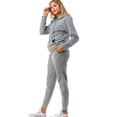 thumbnail image 4 of Women's 2 Piece Tracksuit Set Warm Fleece Lined Hoodie & Jogger Sweat Set - Sweatsuit  Outfits Plus Size  Available S-3XL, 4 of 7