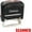 SCANNED, variant on Copy Stamp Self Inking Stamp for Office, Business Rubber Stamps with Clear Impression, Red Ink