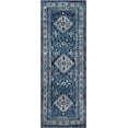 thumbnail image 3 of Mark&Day Area Rugs, 2x8 Jules Traditional Navy Runner Area Rug (2'7" x 7'3"), 3 of 8