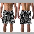 thumbnail image 3 of luoweisi Men's Beach Shorts Quick Dry Swim Trunks with Mesh Lining Easter Egg XL, 3 of 5