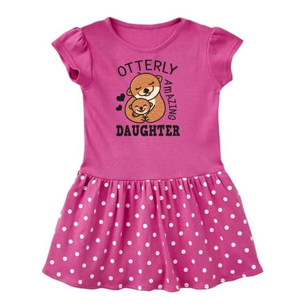 

Inktastic Mothers Day Otterly Amazing Daughter Gift Toddler Girl Dress