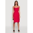 thumbnail image 2 of Womens Smocked Waist Poplin Midi Dress, 2 of 4