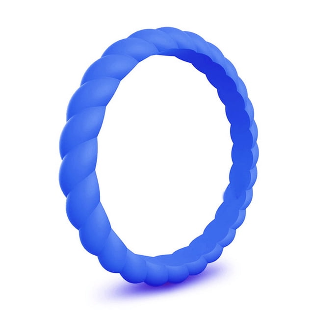 Fiudx Anillos de Moda Tejidos, Elegante Alianza Multicolor, Anillo de Repuesto Flexible y Duradero, Suave y Cómodo para Estilos de Vida Activos, Regalo Perfecto para Mujeres, Accesorio para El Día a