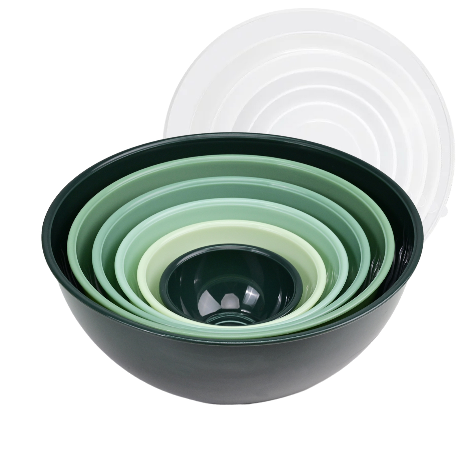 TINANA 12-Piece Plastic Mixing Bowl Set with Lids photo 4