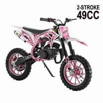 49cc 2-Stroke Kids Dirt Bike, Gas Power Motocross, Off Road Mini Motorcycle, Pocket Motorbike with Front Rear Disc Brakes, Racing Max Speed 40KM/H