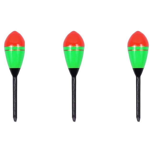 Advancent 3 uds flotadores de pesca palo de luz boya de agua dulce flotador portátil Mini corriente duradera río Bobber fluctuar al aire libre Pescar Rojo y verde