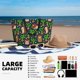 thumbnail image 5 of Easygdp Cute Hedgehogs Cactus Blue Bolsa de Viaje de Playa de Gran Capacidad, Bolsa Tote Perfecta para la Playa, Escapadas de Fin de Semana y Viajes, 5 of 7