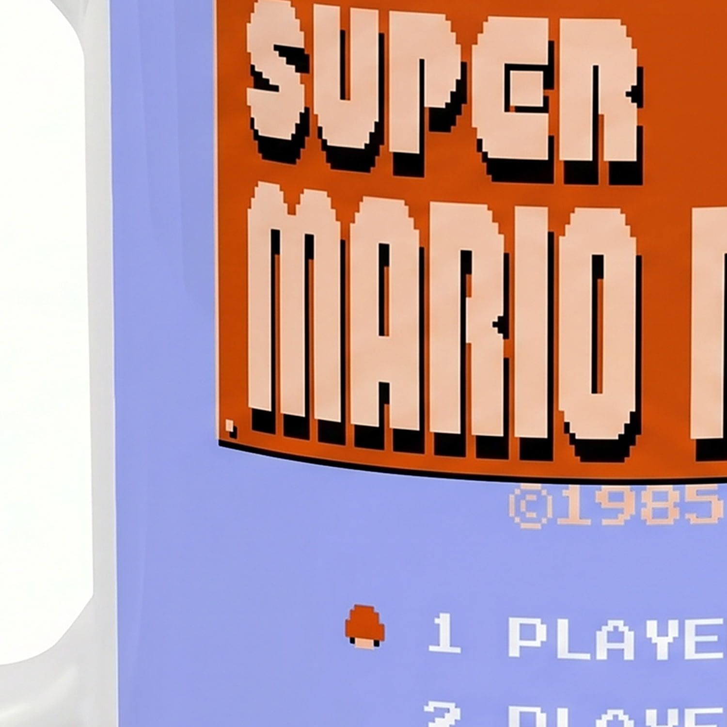 Pyramid America: Super Mario Bros: Retro Title - 11oz Ceramic Mug - Coffee-Tea Cup, Microwave-Dishwasher Safe, Video Game Fan Collectible, Licensed