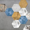 thumbnail image 1 of Waterproof Floor Stickers Pvc Tile Wall Stickers Bathroom Kitchen Living Room Children's Room Hexagonal Floor Stickers 10 Pieces 1 Set, 1 of 5