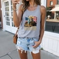 thumbnail image 2 of Rotm 4th Of July Swimsuits for Women 250 Years American Anniversary Tank Top Women 4th of July Patriotic Sleeveless Shirt American Flag Tops Light Gray,L, 2 of 7