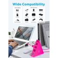 thumbnail image 3 of Hub 3.0 CHL-USB, Répartiteur USB 4 Ports pour Ordinateur Portable, Adaptateur Clavier et Souris Ps4 Compatible avec Xbox, PC, MacBook, Surface Pro, Clé USB, HDD, Console, Imprimante, Appareil Photo, Clavier, Souris, Rose Vif, 3 of 4