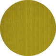 thumbnail image 1 of Ahgly Company Indoor Round Abstract Yellow Contemporary Area Rugs, 7' Round, 1 of 4