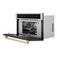 thumbnail image 3 of ZLINE Autograph Edition 30 1.6 cu ft. Built-in Convection Microwave Oven in Stainless Steel and Champagne Bronze Accents, 3 of 5