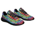thumbnail image 6 of Hippie Sunflower Peace Sign Shoes Sneakers Black Size 9, 6 of 7