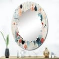 thumbnail image 3 of DESIGN ART Designart "Colorful Mid Century Abstract Atomic II" Mid-century Modern Wall Mirror 24in.x36in., 3 of 5