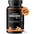 thumbnail image 1 of Suppléments Anti-Stress d'Ashwagandha / Aide à Abaisser les Niveaux de Cortisol - Soutenus par la Science - Sensoril / 120 Pilules par miNATURALS, 1 of 8