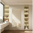 thumbnail image 2 of Elegant Decor Contour Metal Rectangle Mirror 30x60 in Brass, 2 of 9