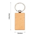 thumbnail image 6 of ifundom Light Brown Wood Engraving Keyring Blanks 10 Pcs Accessories for Crafts and Any Occasion, 6 of 6