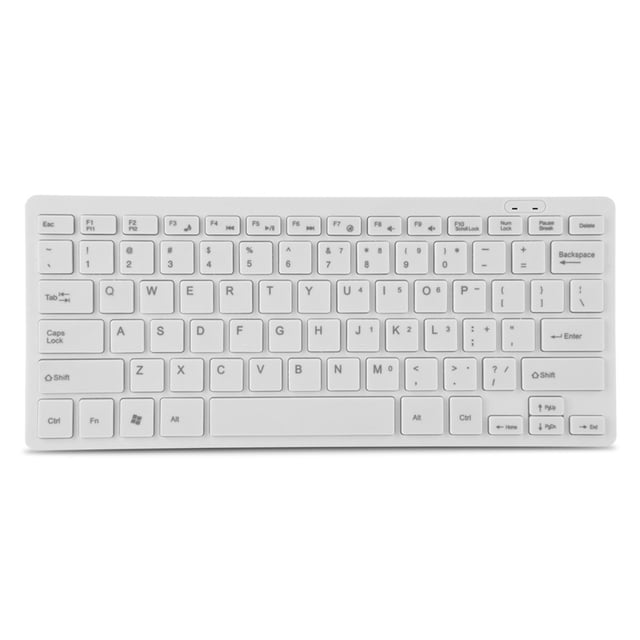 EIGTHTAIL Ultra-Thin With Plug And Play Capability 78 Keys And High Sensitivity For Desktop And Laptop Use Ergonomic Design And Standard Usb Interface White