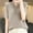 001 Khaki, variant on Hvot&aat Womens Summer Tunics Tops Notch Neck Button Short Sleeve Blouses Casual Solid Color Knit T-Shirts